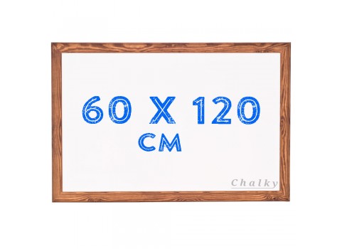 Chalky Beyaz Yazı Tahtası Ahşap Çerçeveli 60x120 cm